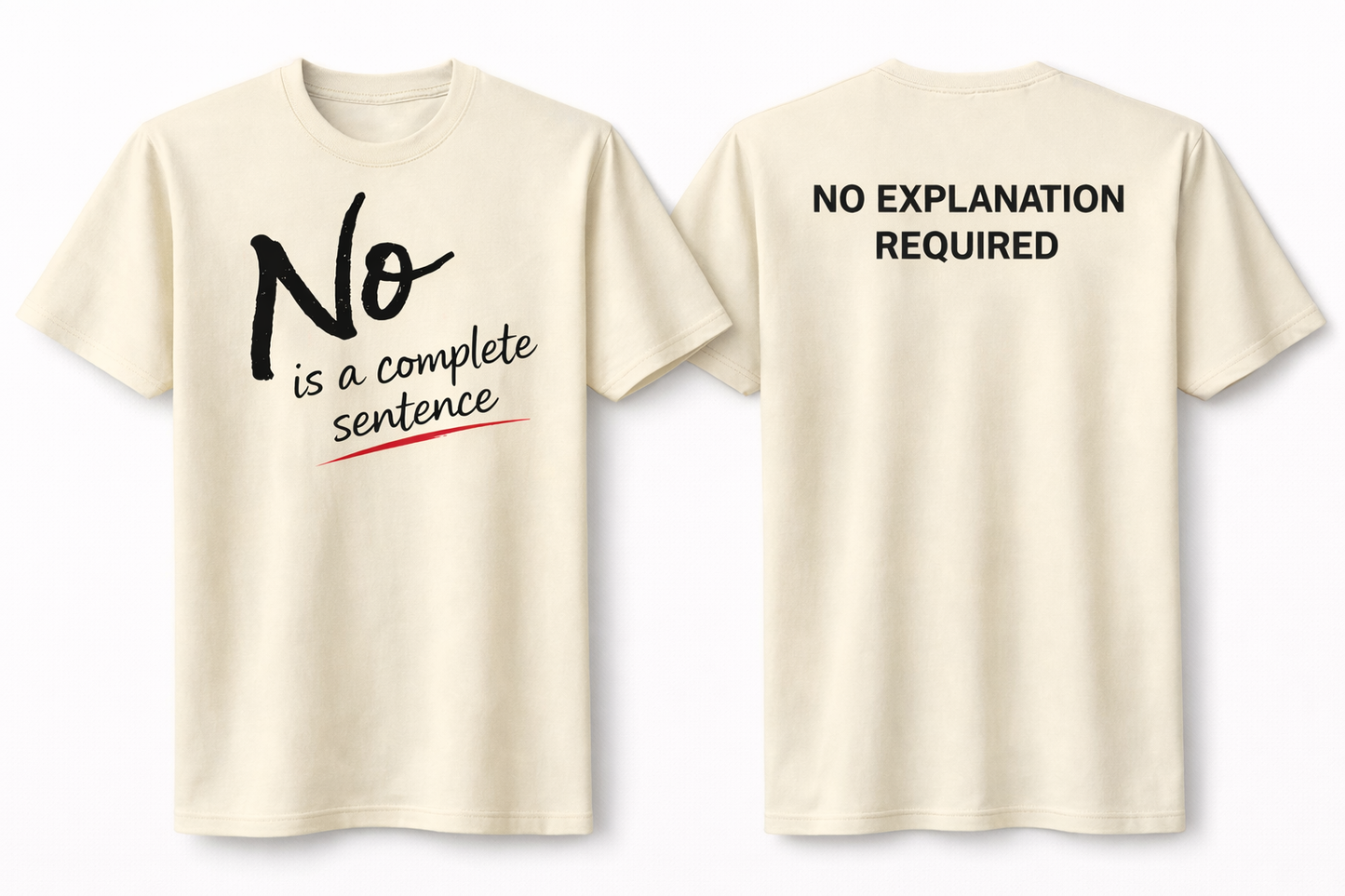 No is A Full Sentence Tee