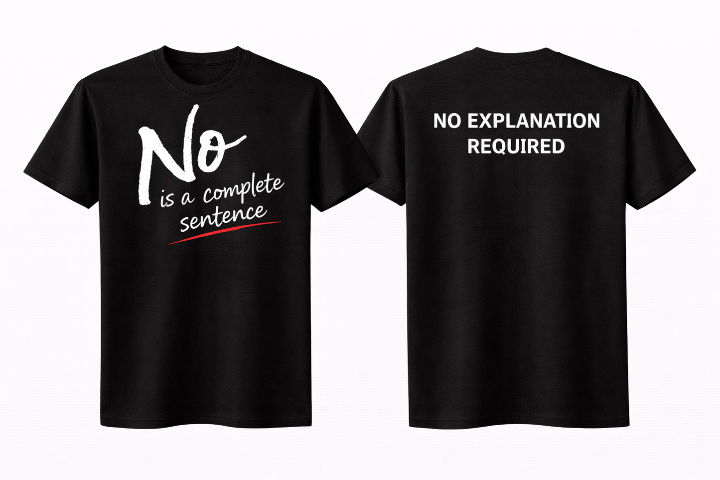No is A Full Sentence Tee